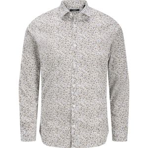 Jack & Jones - JPRBLABLACKPOOL STRETCH AOP LS SHIRT - Overhemd - Wit - Slim Fit