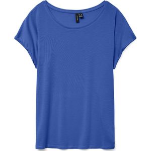 Vero Moda - Vmava Plain SS Top - T-shirt - Dazzling Blauw