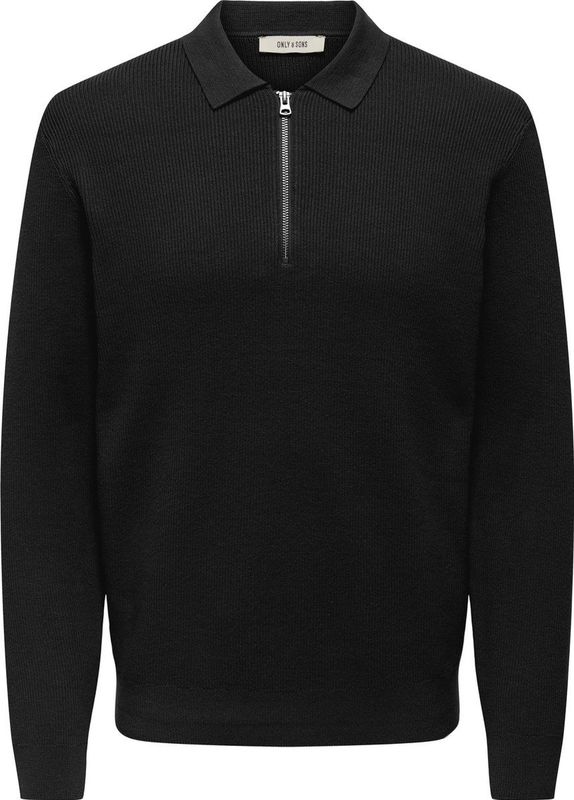 Onsphil - Gebreide Polo - Lange Mouwen - Regular Fit