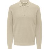 Onsphil - Gebreide Polohals - Poloshirt - Lange Mouwen - Regular Fit