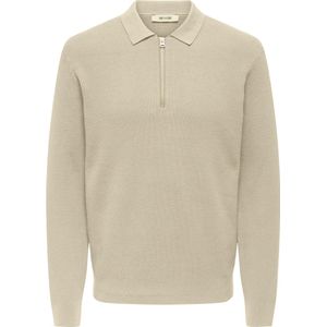 Onsphil - Gebreide Polohals - Poloshirt - Lange Mouwen - Regular Fit