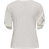 Only - T-shirt - Off-White - 70% Modal 30% Polyester