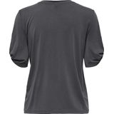 ONLY - T-Shirt - Antraciet - 70% Modal 30% Polyester