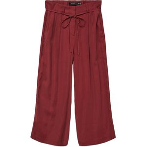 VERO MODA Bandplooibroek 'VMTANYA'  robijnrood