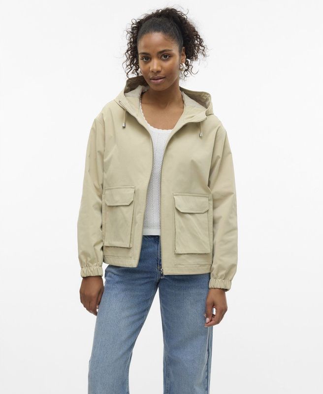 Regenjassen - Eucalyptus - Met Capuchon - Steekzakken - Ritssluiting