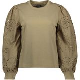 Vero Moda - Vmdamine Ls Sweat Box - Trui - Mermaid - Dames