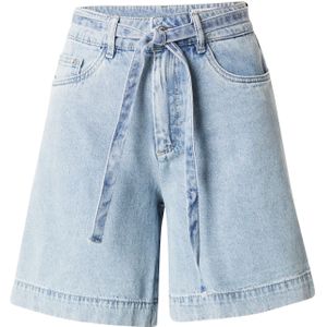 Vmmarli Shorts - Denim - Blauw - Knoopsluiting - High Rise - Wide Leg Fit