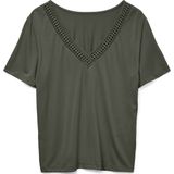 VERO MODA - VMSAVANNAH LACE 2-WAY SS TOP - Dames - Blouses