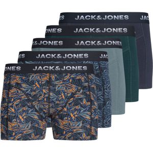 Jack & Jones - Maxwell Trunk - Boxershorts - Donkerblauw - Blauw - Groen - 5-pack