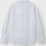 NAME IT - NKFNIARA - Blouse - Wit - Lange Mouw - Katoen