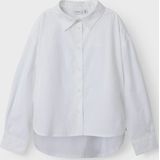 NAME IT - NKFNIARA - Blouse - Wit - Lange Mouw - Katoen