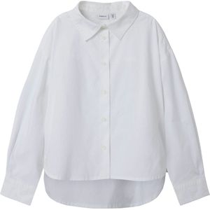 NAME IT - NKFNIARA - Blouse - Wit - Lange Mouw - Katoen
