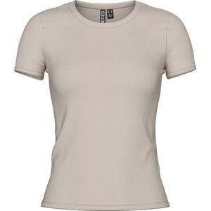 Pcmay - Ss Tee JRS Noos Bc - T-shirt - Grijs - Katoen