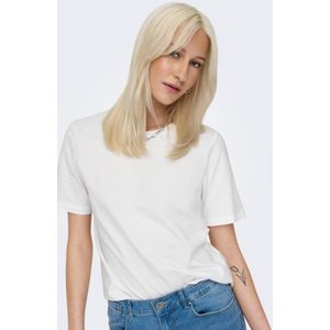 ONLY - Shirt - Knalrood/Wit - 2 Pack - Kwartmouw