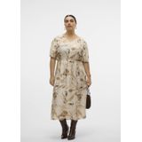 Vmccille - Lange Jurk - Maxi Lengte - Regular Fit - O-hals - 2/4 Mouwen