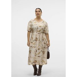 Vmccille - Lange Jurk - Maxi Lengte - Regular Fit - O-hals - 2/4 Mouwen