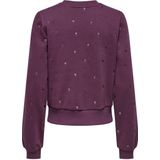 Only - Onlatika O-neck - Trui - Mauve Wine - Glitter Embroidery