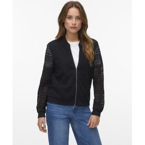 Bomberjack - Blauw - Katoen - Lange Mouwen - O-hals - Ritssluiting