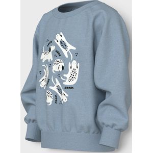 Name It - Nmmvion Ls Nreg - Sweatshirt - Oud Blauw - Jongens