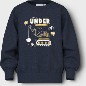 Name It - Nmmvion Ls Nreg - Sweatshirt - Marineblauw - Jongens