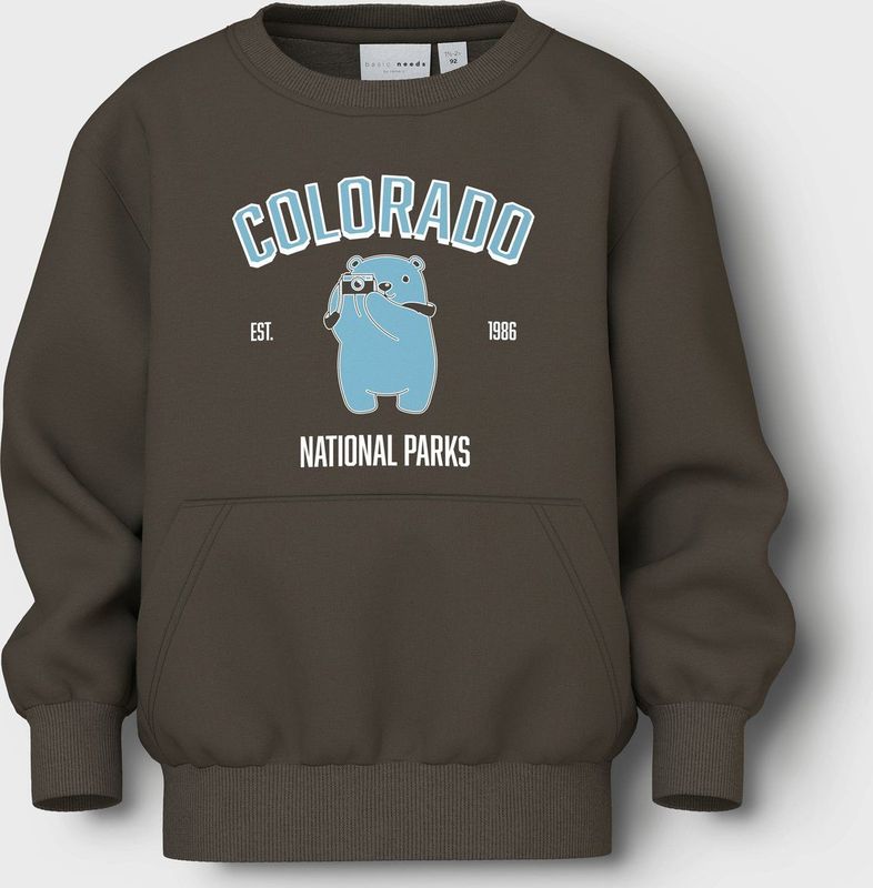 NAME IT Nmmvoder Ls Nreg Sweat Box Unb, Turkse koffie., 116