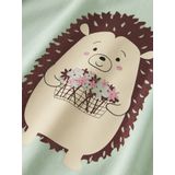 Name It mini meisjes trui VALONA Green Relaxed Fit