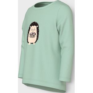 Name It Blouse - NmfVix - Ragfijne Green/Tiny Egel - Name It - 2 jaar (92) - Shirts
