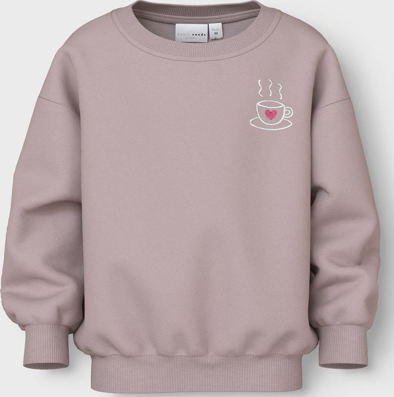 Sweatshirt - Relaxed Fit - Lange Mouwen - Ronde Hals - Geborduurd