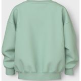 Name It - Nmfvallene Ls RLX - Sweatshirt - Groen - Voor Meisjes