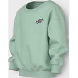 Name It - Nmfvallene Ls RLX - Sweatshirt - Groen - Voor Meisjes