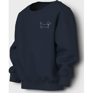 Sweatshirt - Relaxed Fit - Lange Mouwen - Ronde Hals - Geborduurd