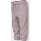 Joggingbroek - Regular Fit - Geborduurd - Ongeborstelde Sweatstof