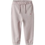 Joggingbroek - Regular Fit - Geborduurd - Ongeborstelde Sweatstof