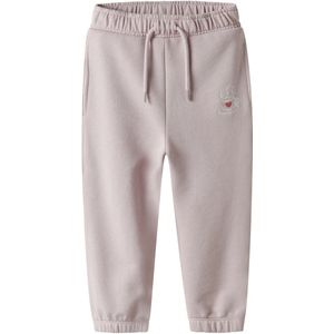 Joggingbroek - Regular Fit - Geborduurd - Ongeborstelde Sweatstof