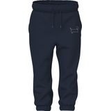 Joggingbroek - Regular Fit - Geborduurd - Ongeborstelde Sweatstof