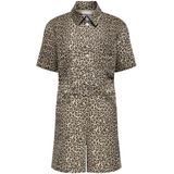 Only - Onlnaomi Aop Playsuit - Toasted Coconut/Leo - Katoen/Elastan