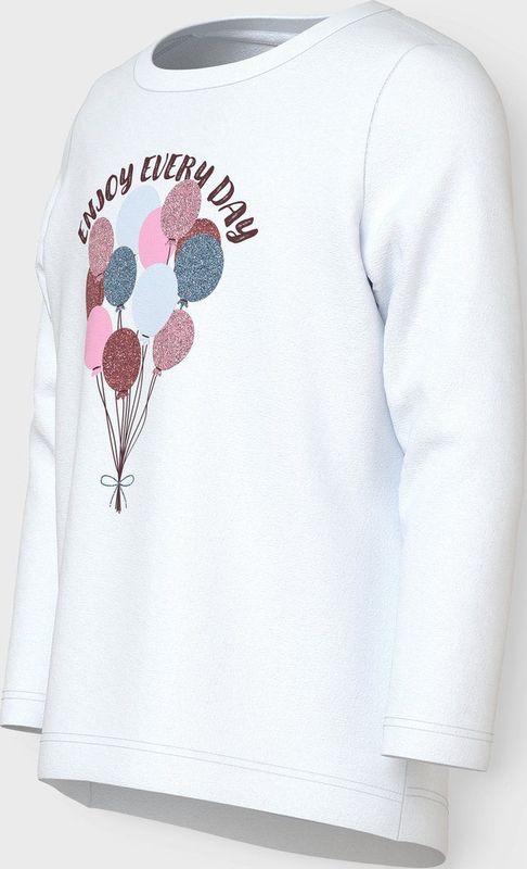 Name It - NmmVagno - Blouse - Bright White/Croco lijnen