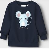 NAME IT - NBFVRILLIE LS SWEAT BOX BRU - Baby - Vesten