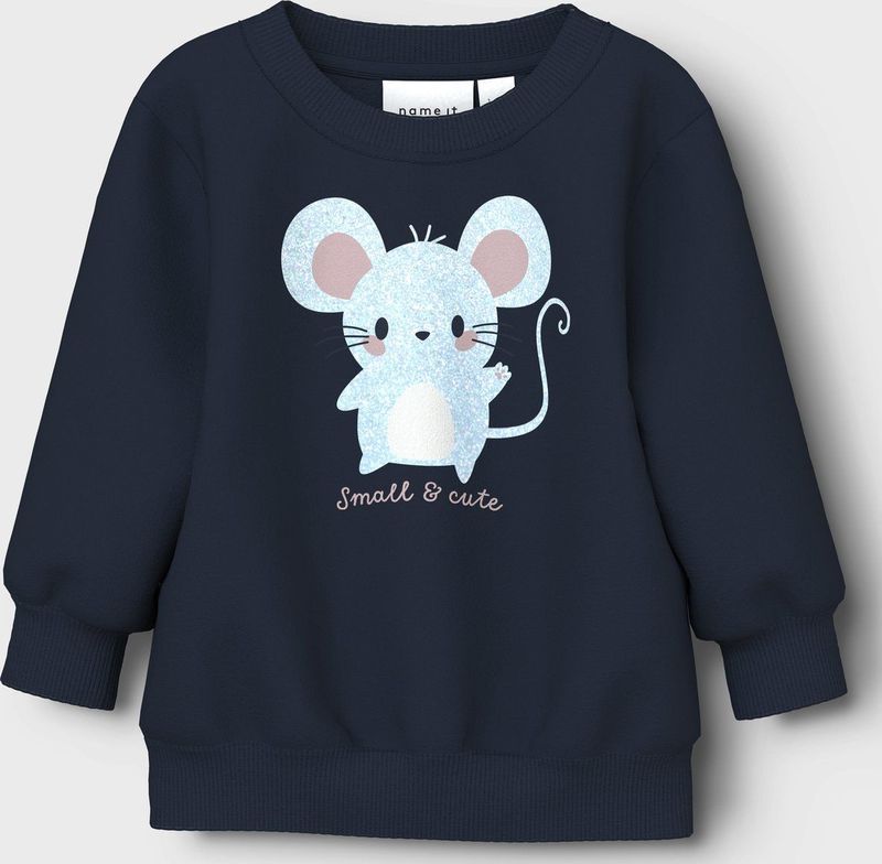 NAME IT - NBFVRILLIE LS SWEAT BOX BRU - Baby - Vesten