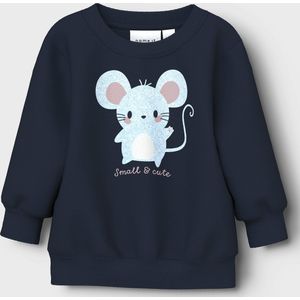 NAME IT - NBFVRILLIE LS SWEAT BOX BRU - Baby - Vesten