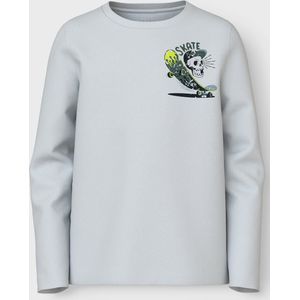 NAME IT - T-shirt - Wit - Lange Mouwen - Katoen