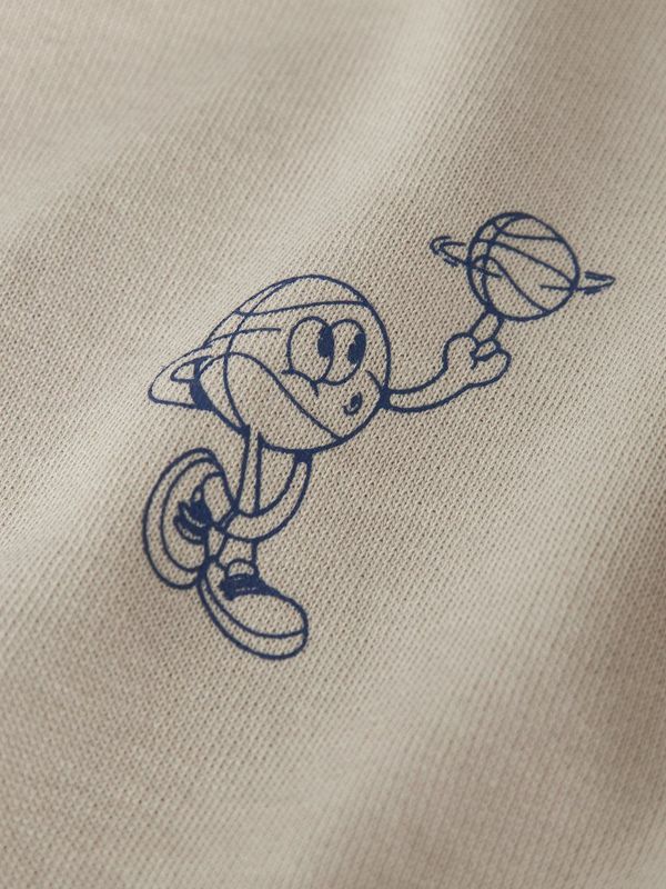 Sweatshirt - O-hals - Lange Mouwen - Rubberen Print - Regular Fit