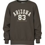 NAME IT - NKMVODER - Sweatshirt - Donkerbruin / Wit