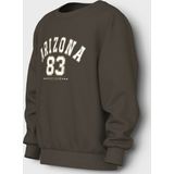 NAME IT - NKMVODER - Sweatshirt - Donkerbruin / Wit