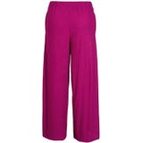 ONLY Carmakoma - Wijde Broek - Fuchsia - Crinkle-structuur