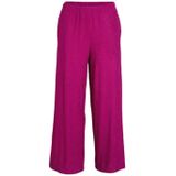 ONLY Carmakoma - Wijde Broek - Fuchsia - Crinkle-structuur