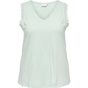 Starlight Blue - Shirttop - Kant - 100% Katoen - Mouwloos