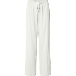 Pcmarie - Hw Pointelle - Broek - Katoen - High-Waist, Wide-Leg Fit, Elastische Taille