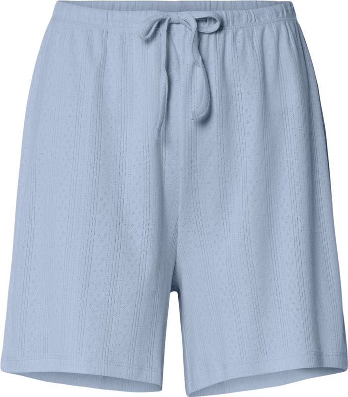 Pcmarie - Hw Pointelle Shorts - Korte Broeken - High-Waist - Wide-Leg Fit