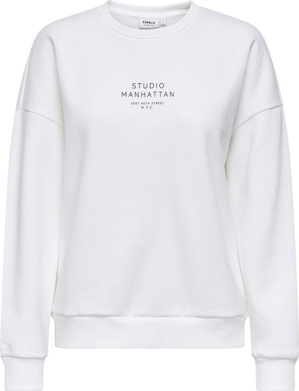 Only - Zenja Boxy Sweater - Wit - Dames